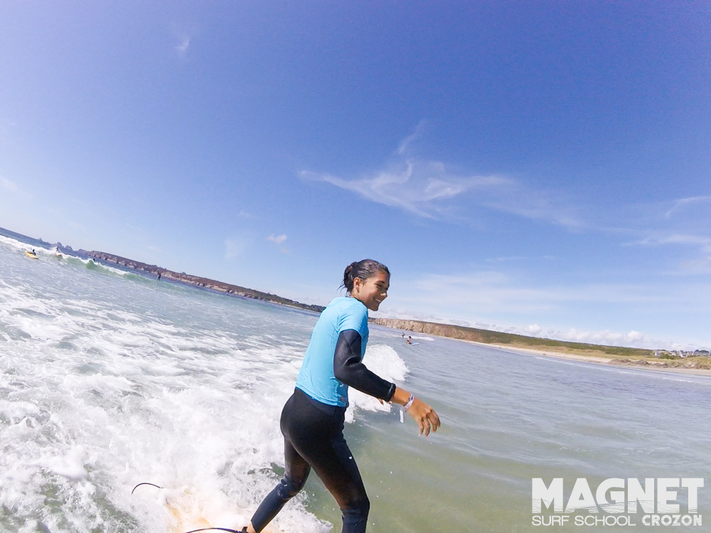 Cours de surf pour les surfeurs de Telgruc avec Magnet Surf School.